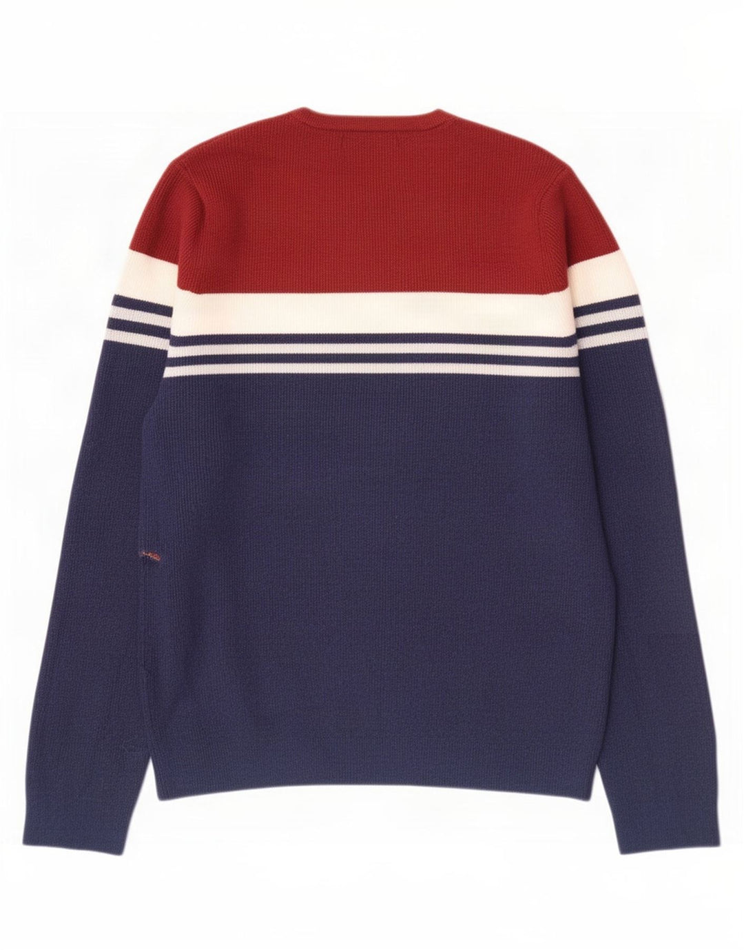 Marks & Spencer Herren-Pullover mit Rundhalsausschnitt, Größe L, Blau, Farbblock