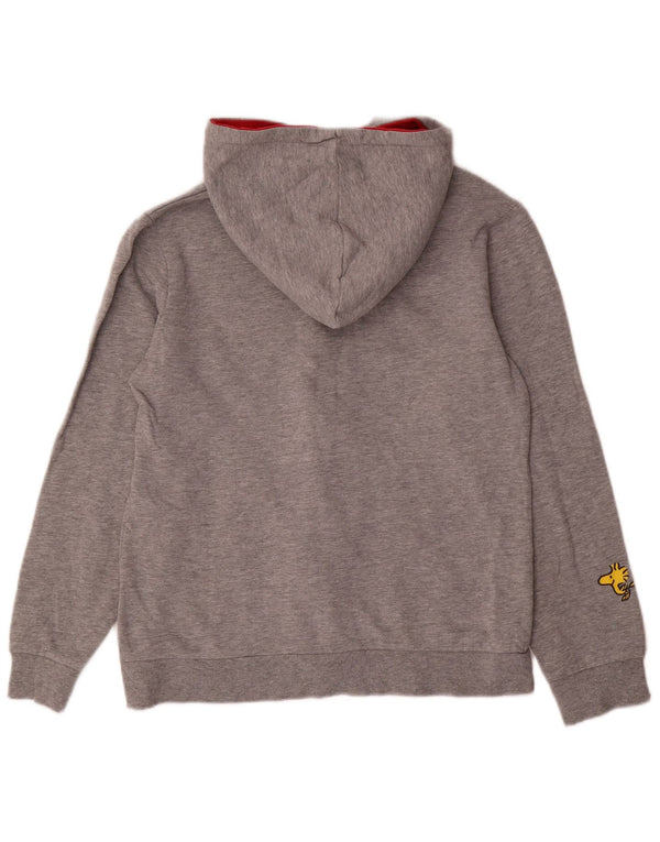 Lotto Womens Peanuts Graphic Zip Hoodie Pullover UK 14 Mittelgrau meliert