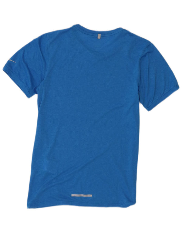 Nike Herren Dri Fit T-Shirt Top Small Blau Polyester