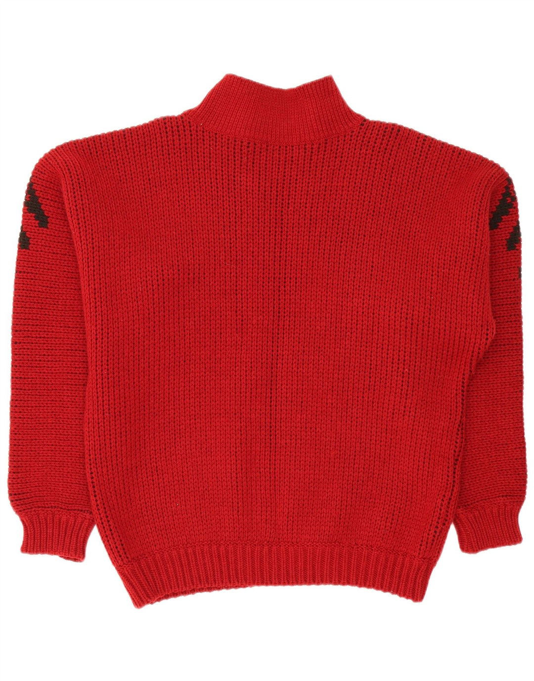 Lindbergh Herren-Pullover mit Rollkragen, groß, aus roter, geometrischer Wolle