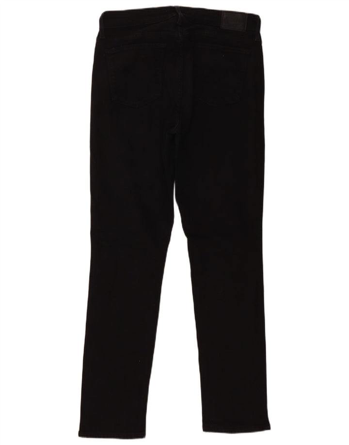 Levi's Damen 712 Slim Jeans W31 L30 Schwarze Baumwolle