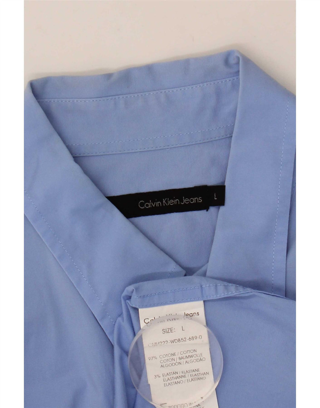 Calvin Klein Jeans Herrenhemd Große blaue Baumwolle