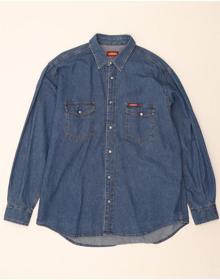 Carrera Herren Jeanshemd XL Blau Baumwolle