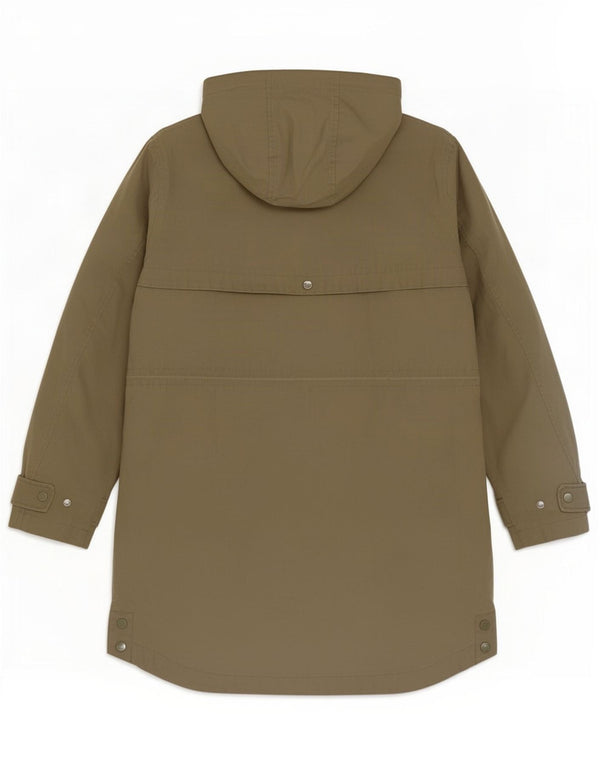 Joules Damen Regenmantel mit Kapuze UK 12 Medium Khaki