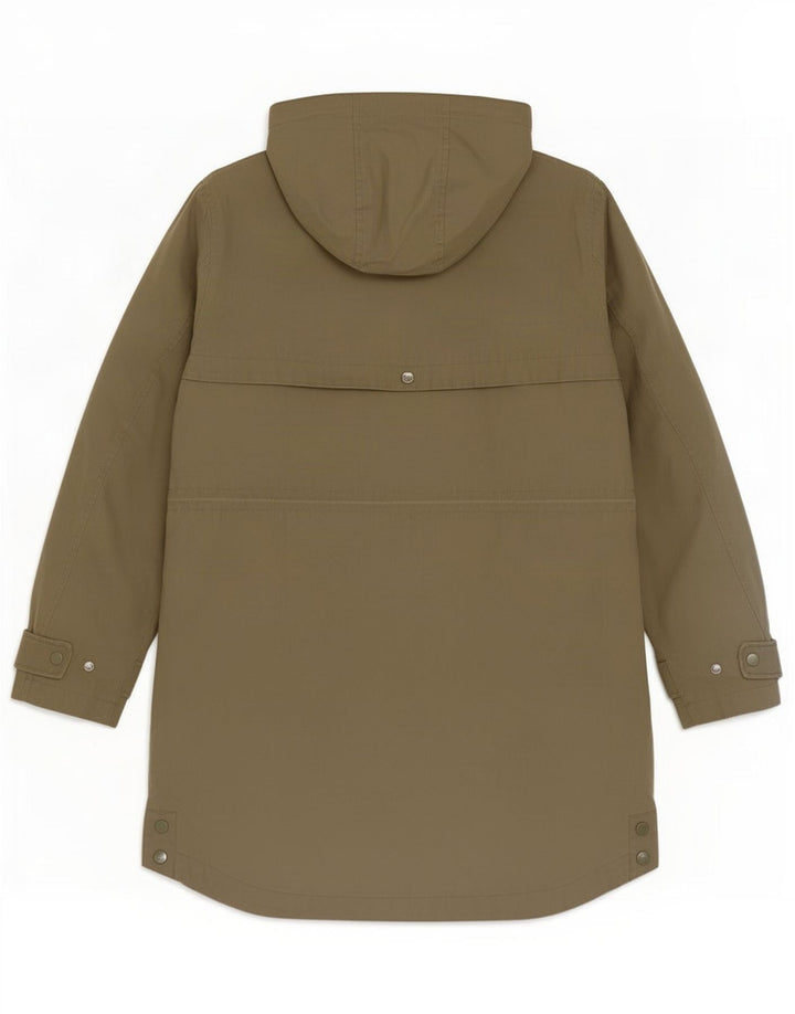 Joules Damen Regenmantel mit Kapuze UK 12 Medium Khaki