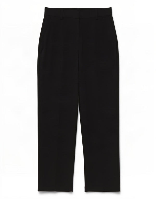 Marks & Spencer Damen-Anzughose mit gerader Passform, Größe UK 14, Größe L W34 L29, Schwarz