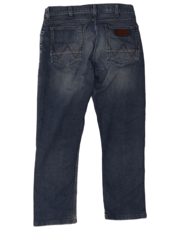 Wrangler Herren Greensboro Straight Jeans W30 L30 Blau