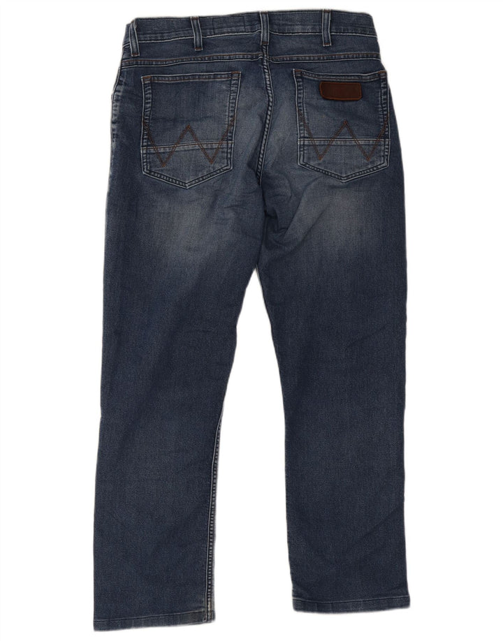 Wrangler Herren Greensboro Straight Jeans W30 L30 Blau