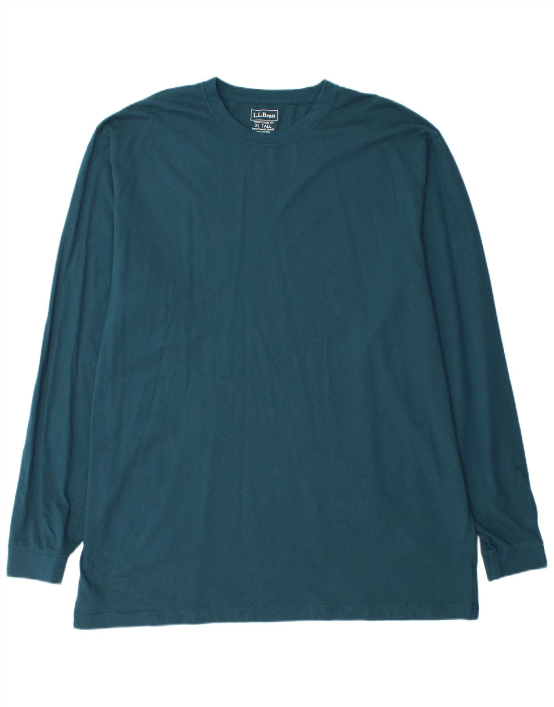 L.L.BEAN Herren-Top, langärmelig, XL, grüne Baumwolle