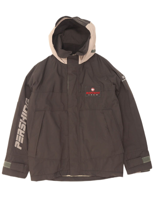 Murphy & Nye Herren Loose Fit Graphic Windjacke UK 36 Small Schwarz