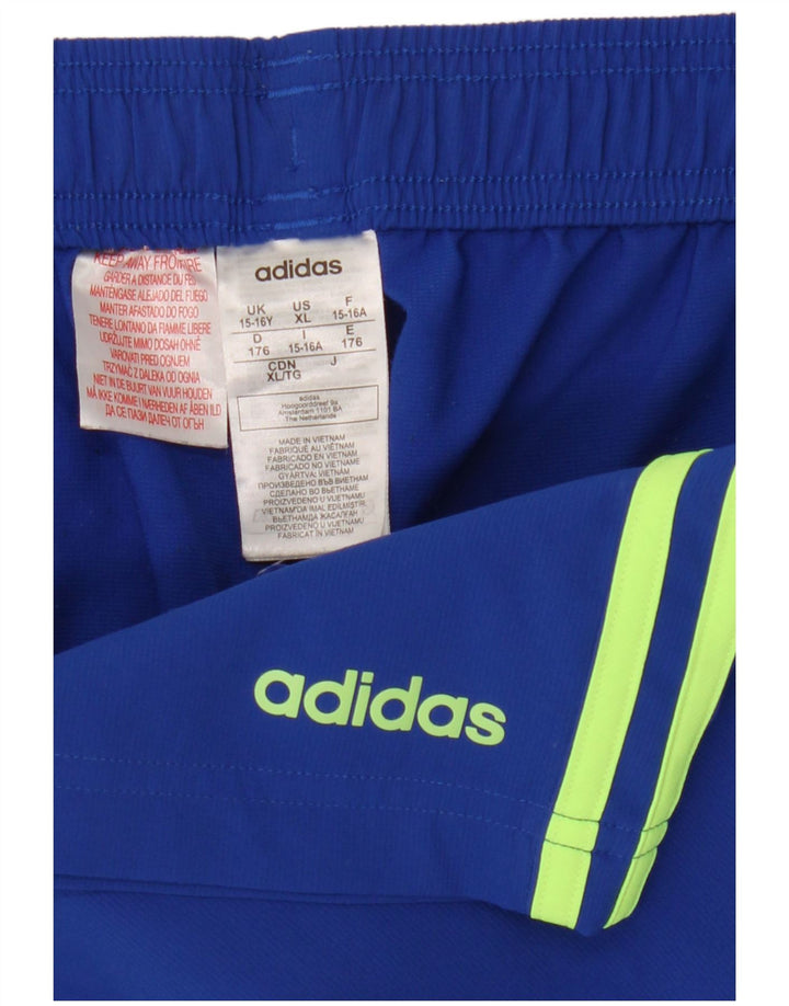 Adidas Jungen Sportshorts 15-16 Jahre Blaues Polyester
