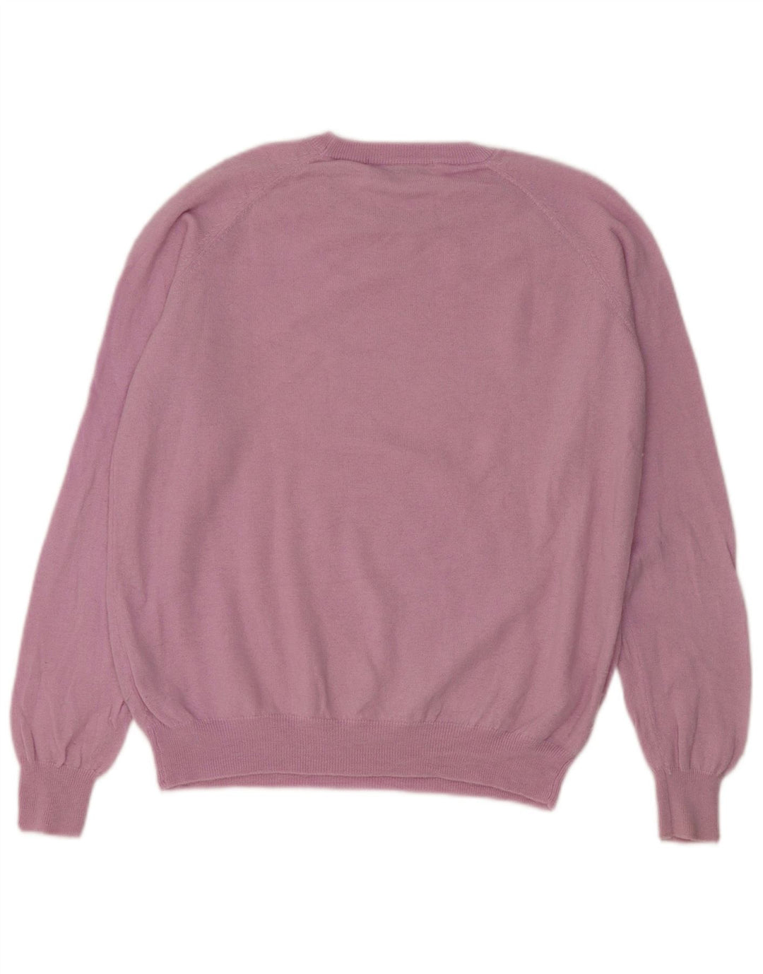 Zara Damen-Pullover mit Rundhalsausschnitt, UK 16, große rosa Wolle
