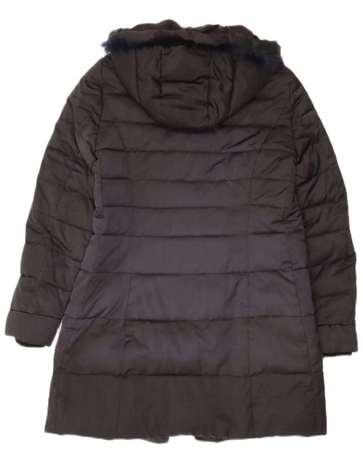 Nero Giardini Wattierte Damenjacke mit Kapuze IT 42 Mittelschwarzes Polyester