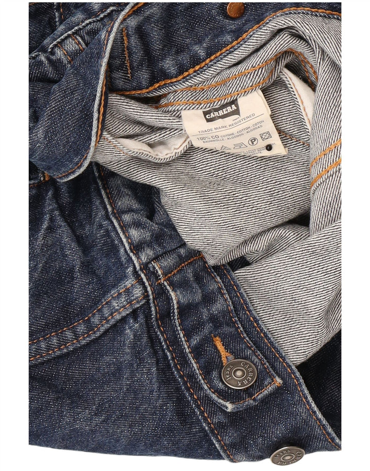 Carrera Herren Jeansjacke UK 42 XL Marineblau Baumwolle