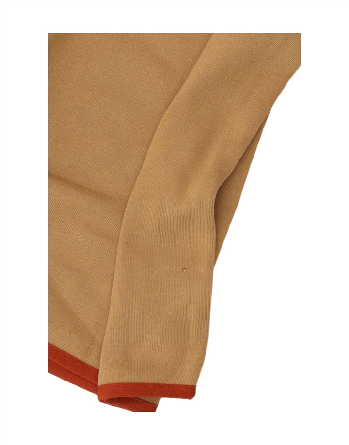 FILA Herren-Kapuzenpullover aus mittelbeigefarbener Colourblock-Baumwolle