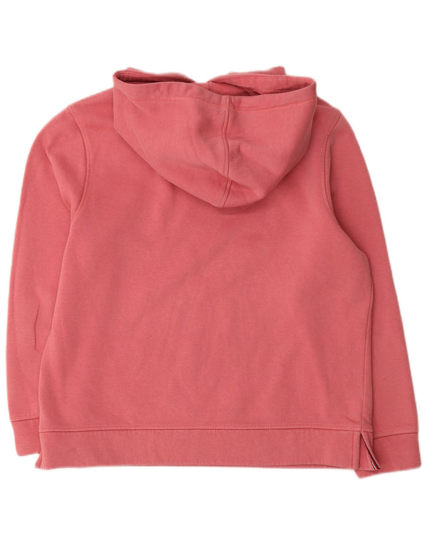 Tommy Hilfiger Damen Graphic Hoodie Pullover UK 14 Mittelrosa Baumwolle