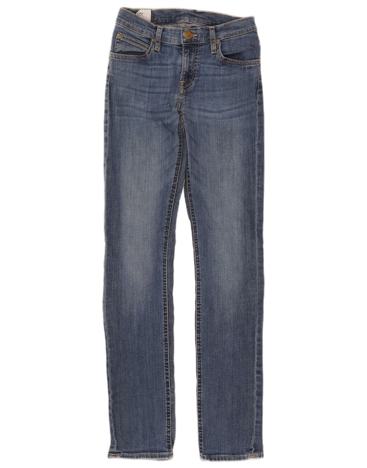 Lee Damen Jade Slim Jeans W27 L33 Blaue Baumwolle