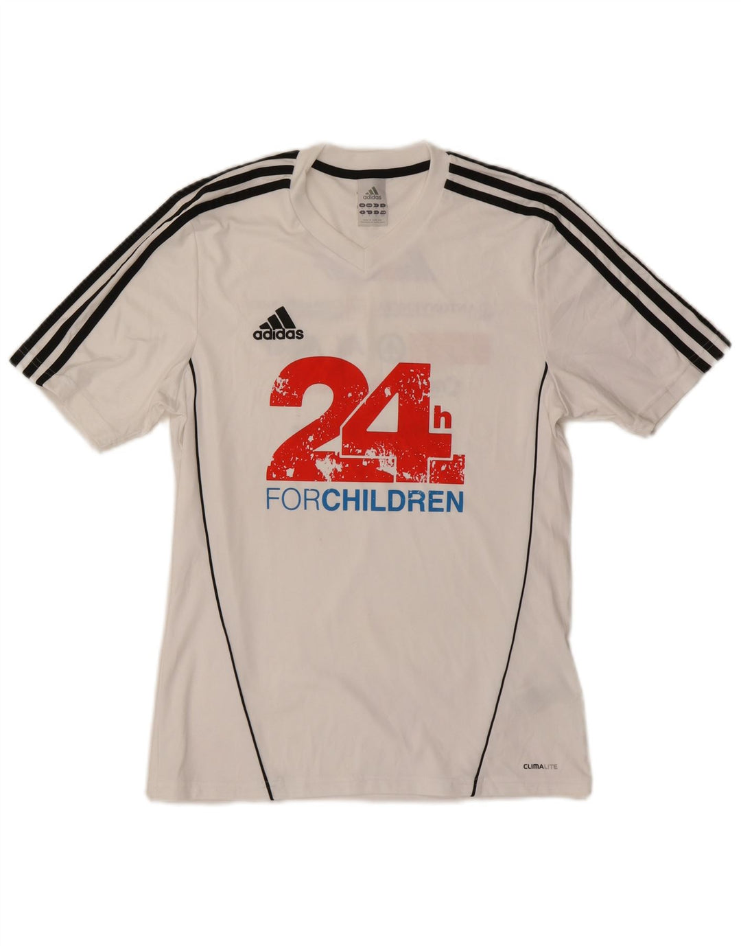 ADIDAS Herren Climalite Graphic T-Shirt Top Small Weiß Polyester
