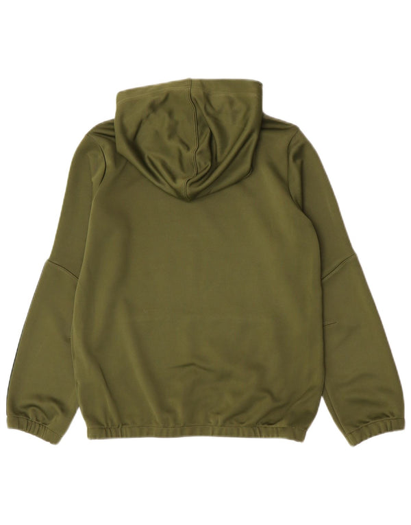 Nike Jungen-Kapuzenpullover mit Grafik, 10–11 Jahre, mittelgrün, gestreift, Sport