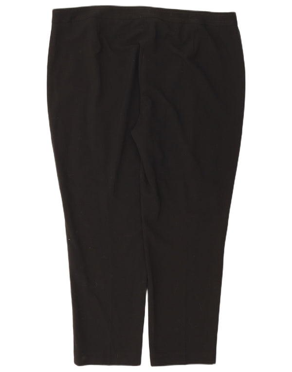 Marks & Spencer Damen Gerade Freizeithose UK 20 2XL W40 L26 Schwarz