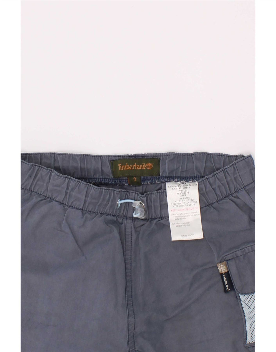 Timberland Cargo-Shorts für Jungen, 2–3 Jahre, W20, Marineblau, Baumwolle