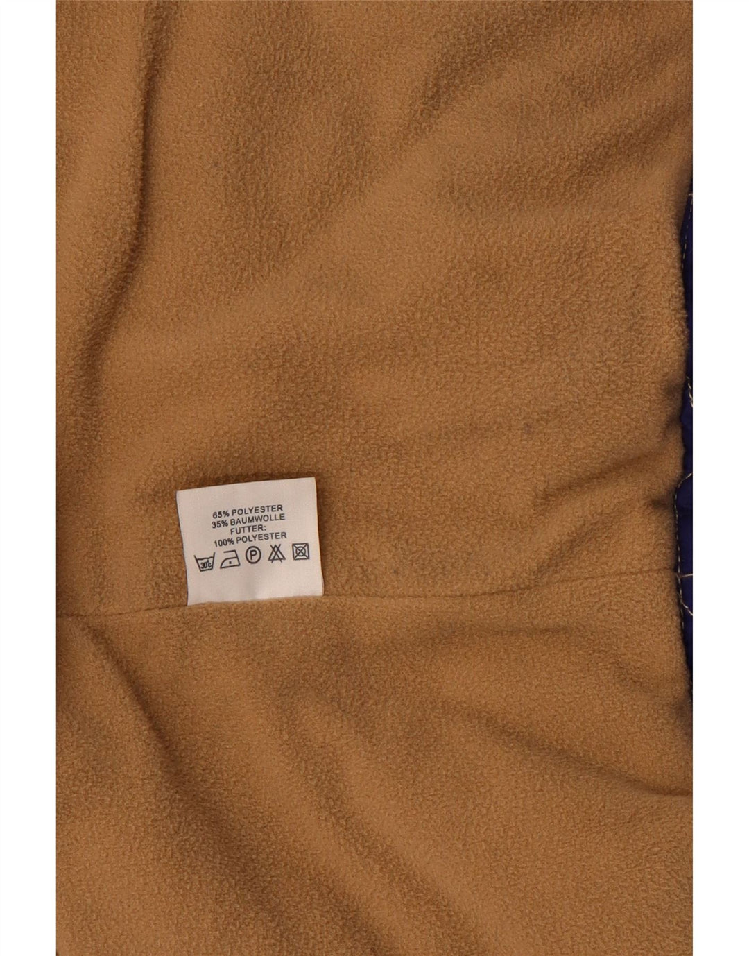 Vintage Herren Steppjacke mit Kapuze UK 42 XL Lila Polyester