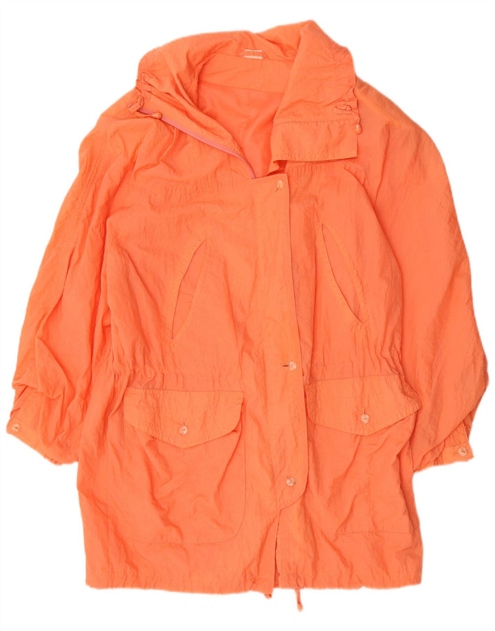 Vintage Damen Regenmantel UK 18 XL Orange