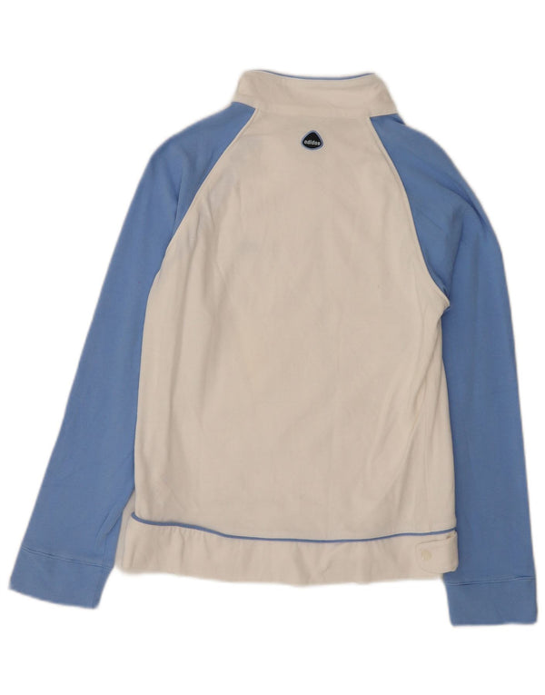 Adidas Mädchen-Trainingsanzug-Top-Jacke, 11–12 Jahre, mittelweiße Baumwolle