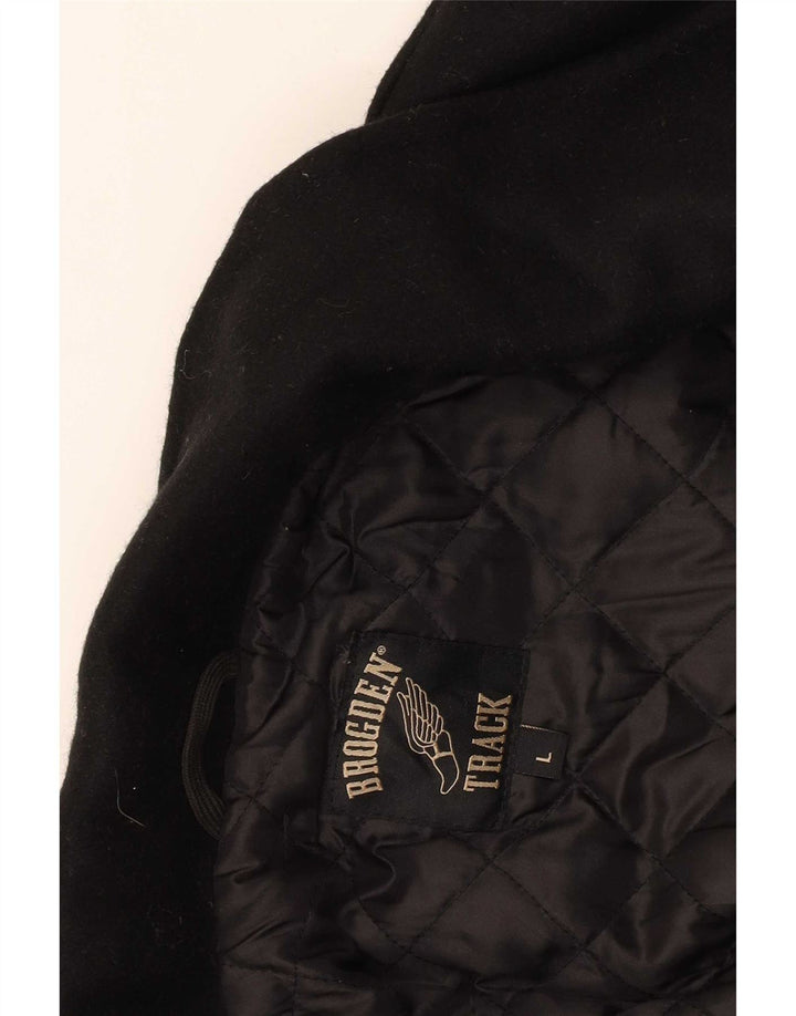 Brogden Damen Übergroßer Pea Coat UK 16 Large Schwarz
