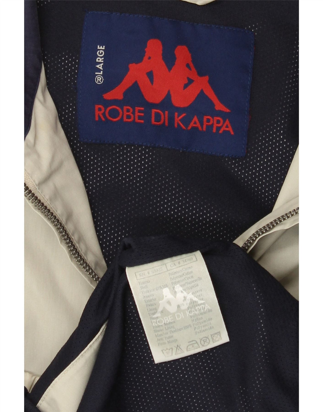 Kappa Herren Bomberjacke UK 40 Large Beige Polyester