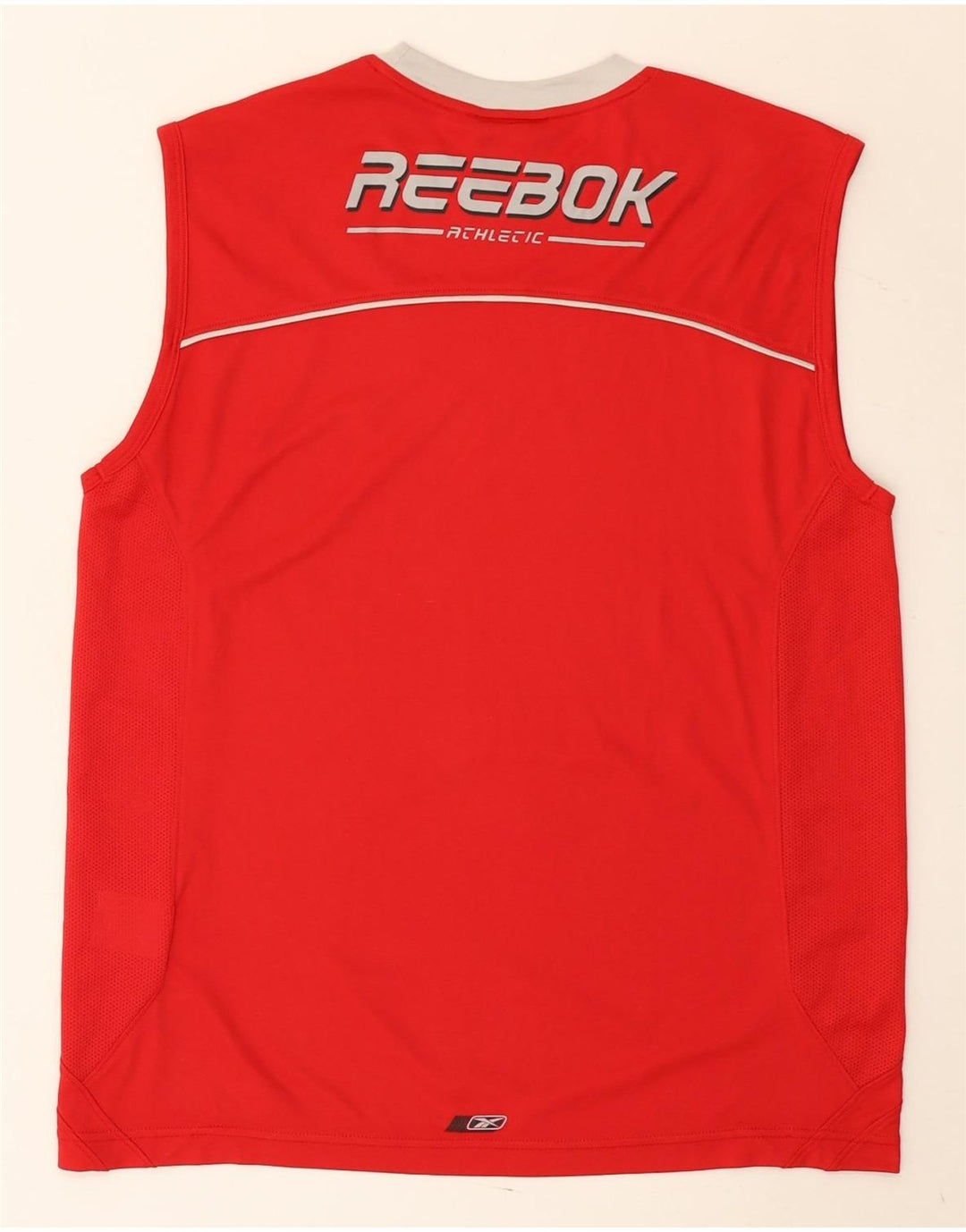 Reebok Herren Weste Top Mittelrotes Polyester
