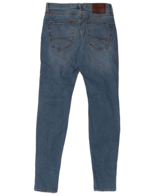 Hollister Damen Super Skinny Jeans W30 L32 Blaue Baumwolle