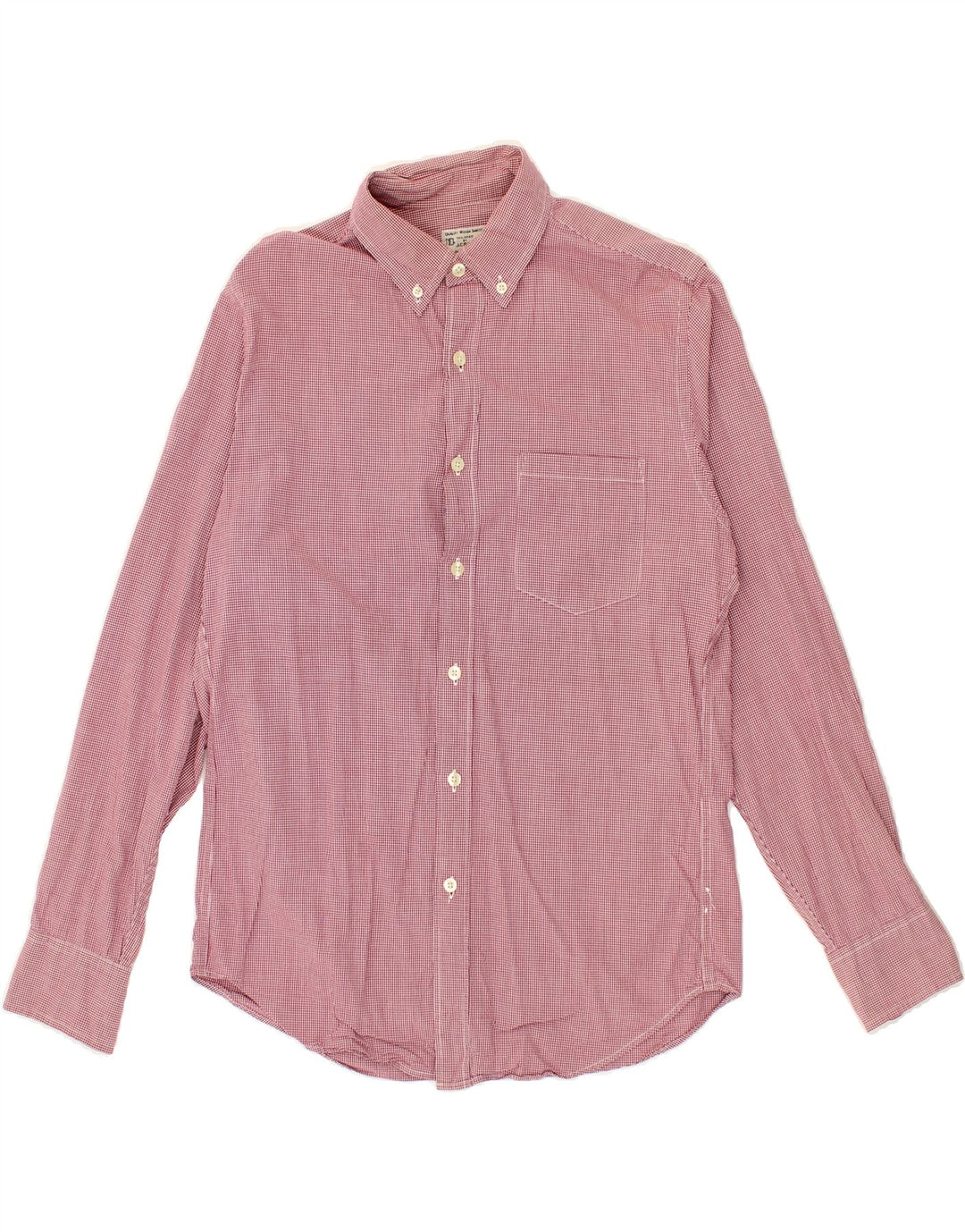 J. CREW Boys Shirt 15-16 Years Small Burgundy Check Cotton Vintage J. Crew and Second-Hand J. Crew from Messina Hembry 