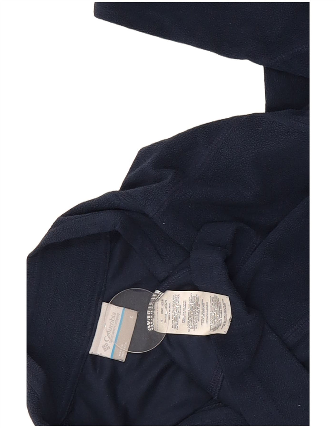 Columbia Herren-Fleecepullover mit Reißverschluss, Größe S, Marineblau, Polyester