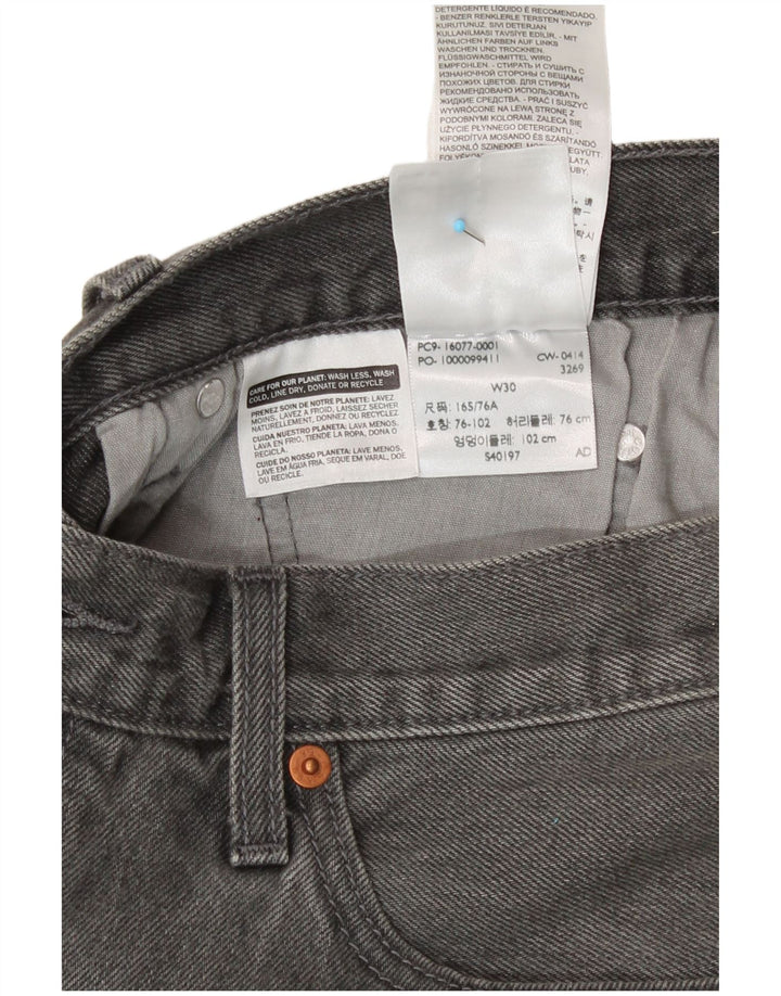 Levi's Damen 501 Jeansshorts W30 Mittelgrau