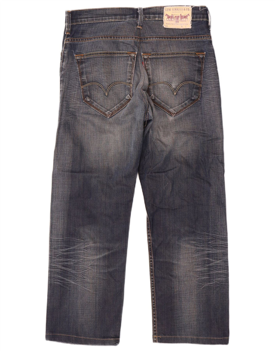 Levi's Herren Straight Jeans W34 L29 Blaue Baumwolle