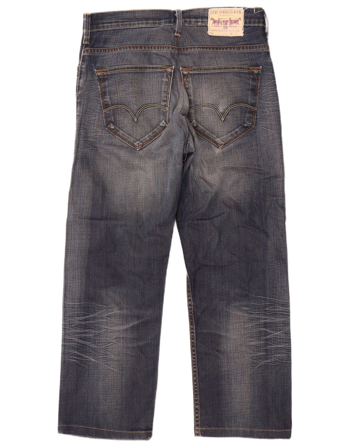 Levi's Herren Straight Jeans W34 L29 Blaue Baumwolle