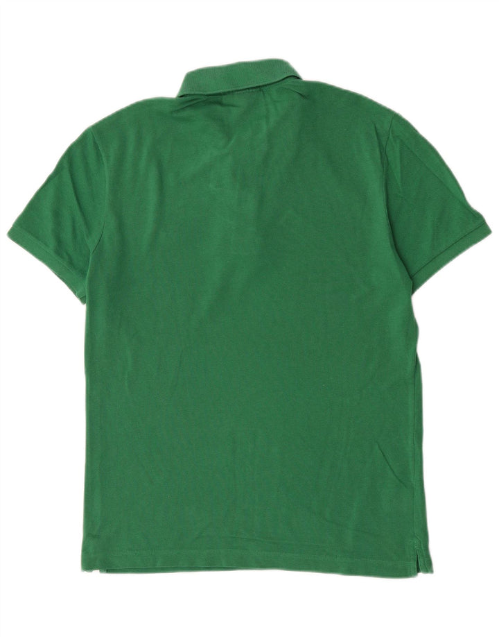 Lacoste Herren-Poloshirt mit schmaler Passform, Größe 4, mittelgrüne Baumwolle
