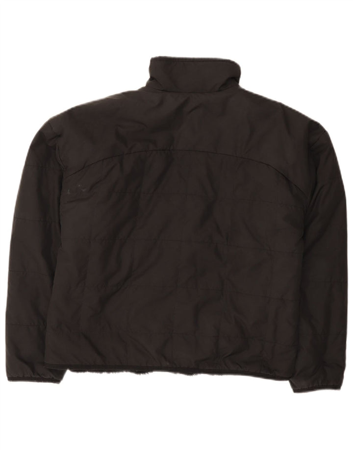 The North Face wendbare wattierte Jacke für Mädchen, 11–12 Jahre, Größe L, Schwarz