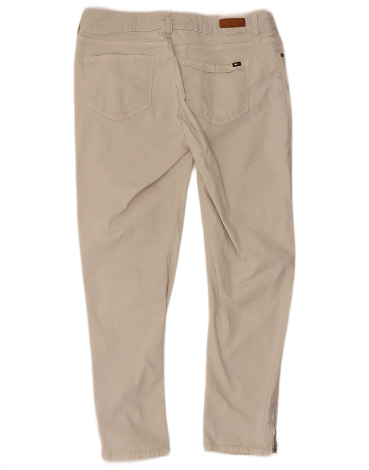 Tommy Hilfiger Damen-Hose, kurz geschnitten, US 8, mittelgroß, W30, L25, weiße Baumwolle