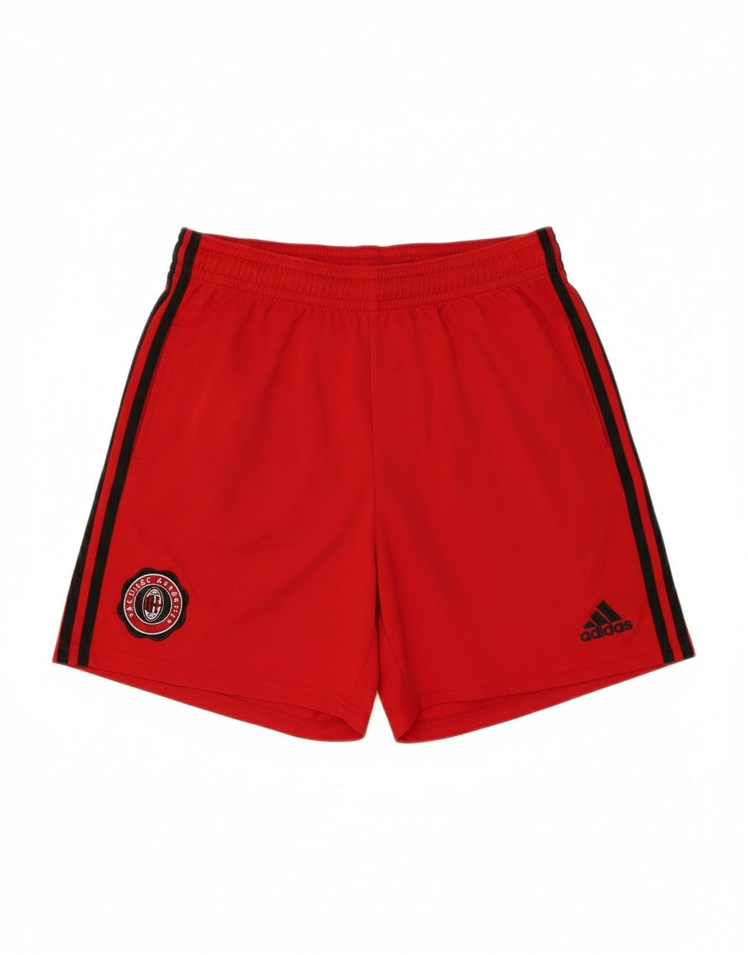 ADIDAS Mens AC Milan Sport Shorts Large Red Polyester