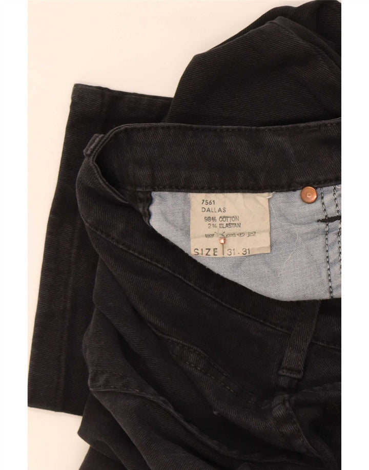Lee Herren Slim Jeans W31 L28 Schwarze Baumwolle