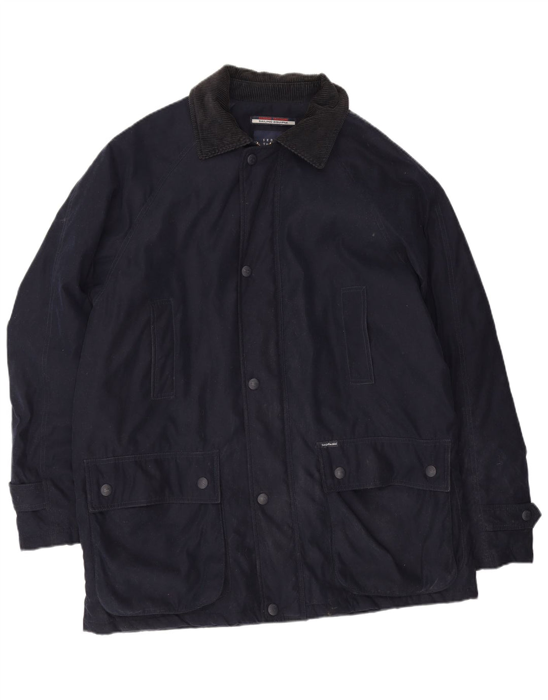 Sergio Tacchini Herren Utility Jacke UK 42 XL Marineblau Polyester