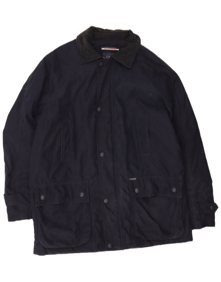 Sergio Tacchini Herren Utility Jacke UK 42 XL Marineblau Polyester