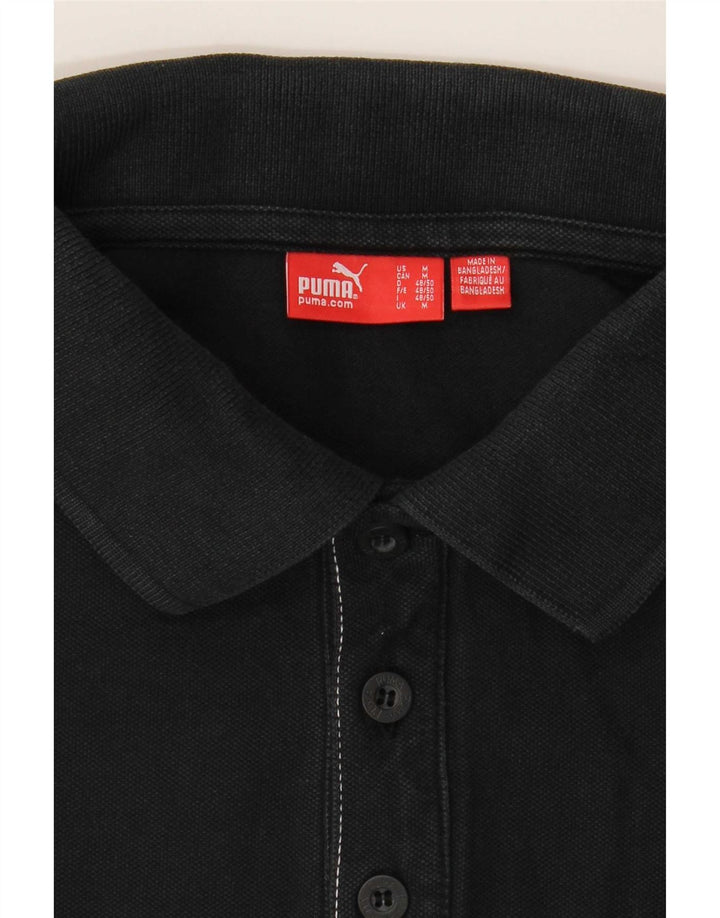 Puma Herren Poloshirt Medium Schwarz Baumwolle