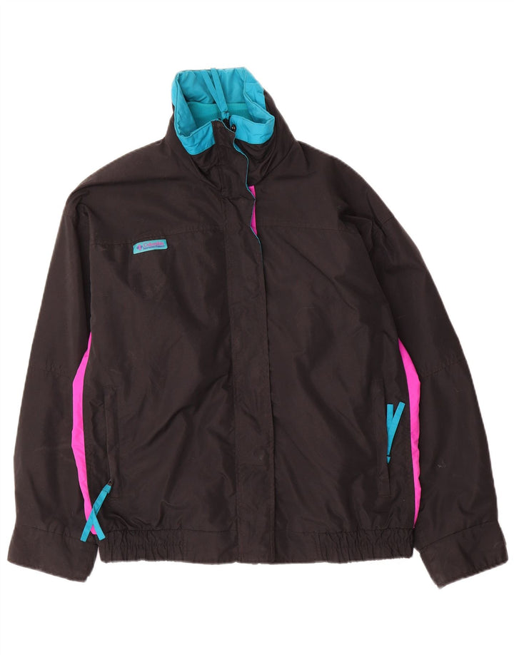 Columbia Damen Übergroße Windjacke UK 14 Medium Black Colourblock