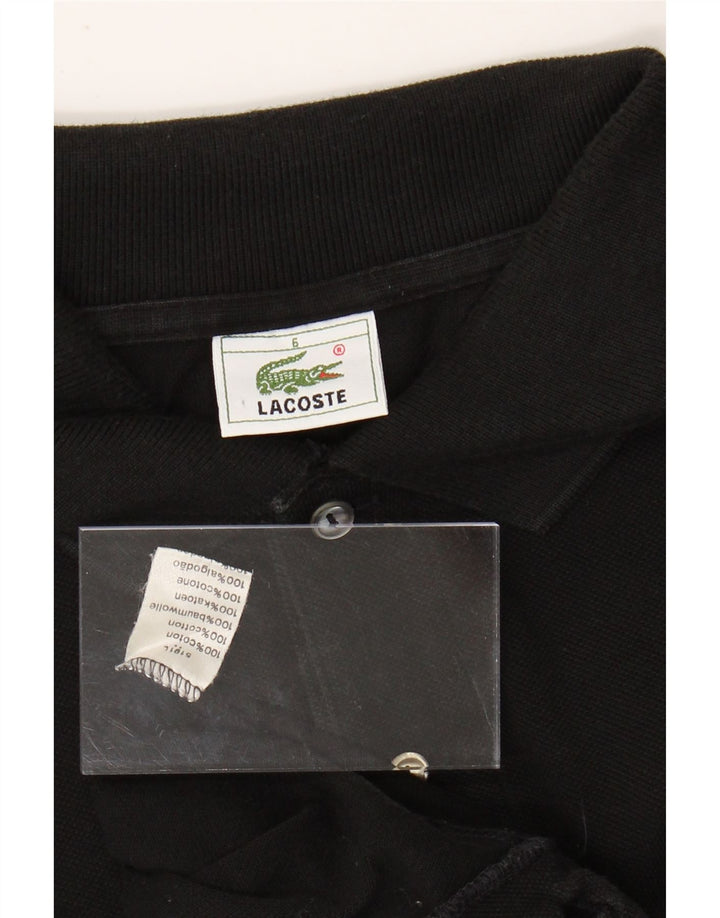 LACOSTE Herren-Poloshirt, Größe 6 XL, schwarze Baumwolle