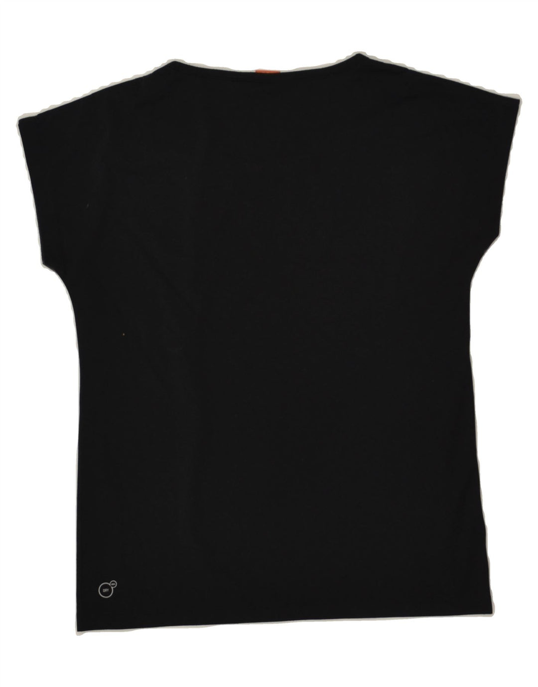 PUMA Womens Abstract Pattern T-Shirt Top UK 12 Medium Black | Vintage Puma | Thrift | Second-Hand Puma | Used Clothing | Messina Hembry 