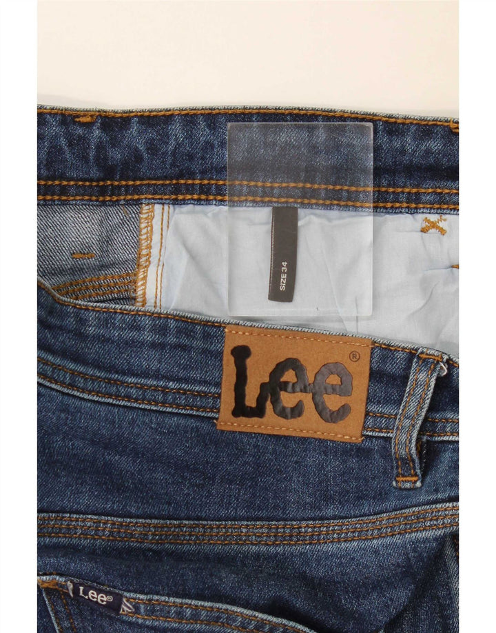 Lee Damen Slim Jeans W34 L30 Blaue Baumwolle