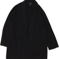 J. CREW Womens Open Overcoat UK 18 XL Black Cotton Vintage J. Crew and Second-Hand J. Crew from Messina Hembry 